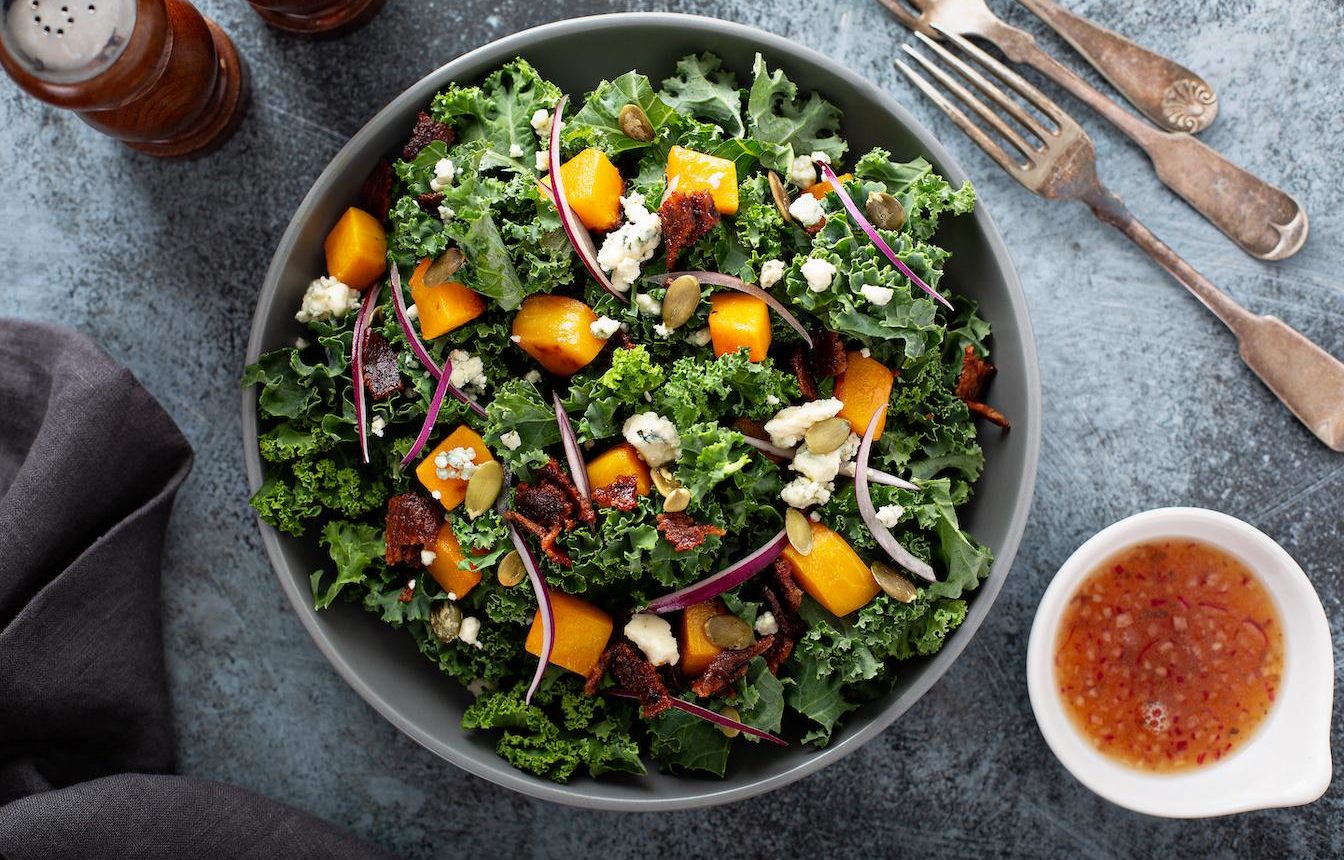 Marukan Roasted Pumpkin Salad with Apple Cider Vinegar Dressing Marukan