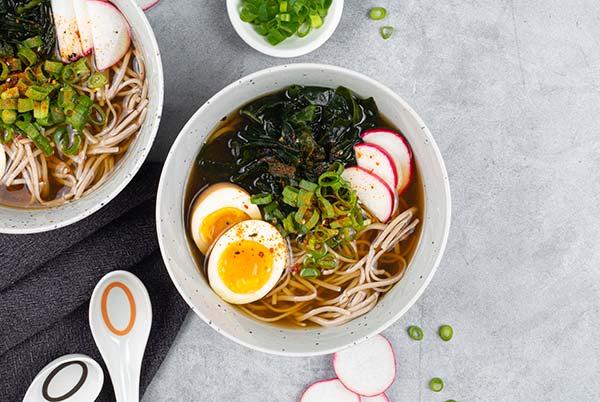 Marukan Toshikoshi Soba with Yuzu Ponzu Pickled Eggs