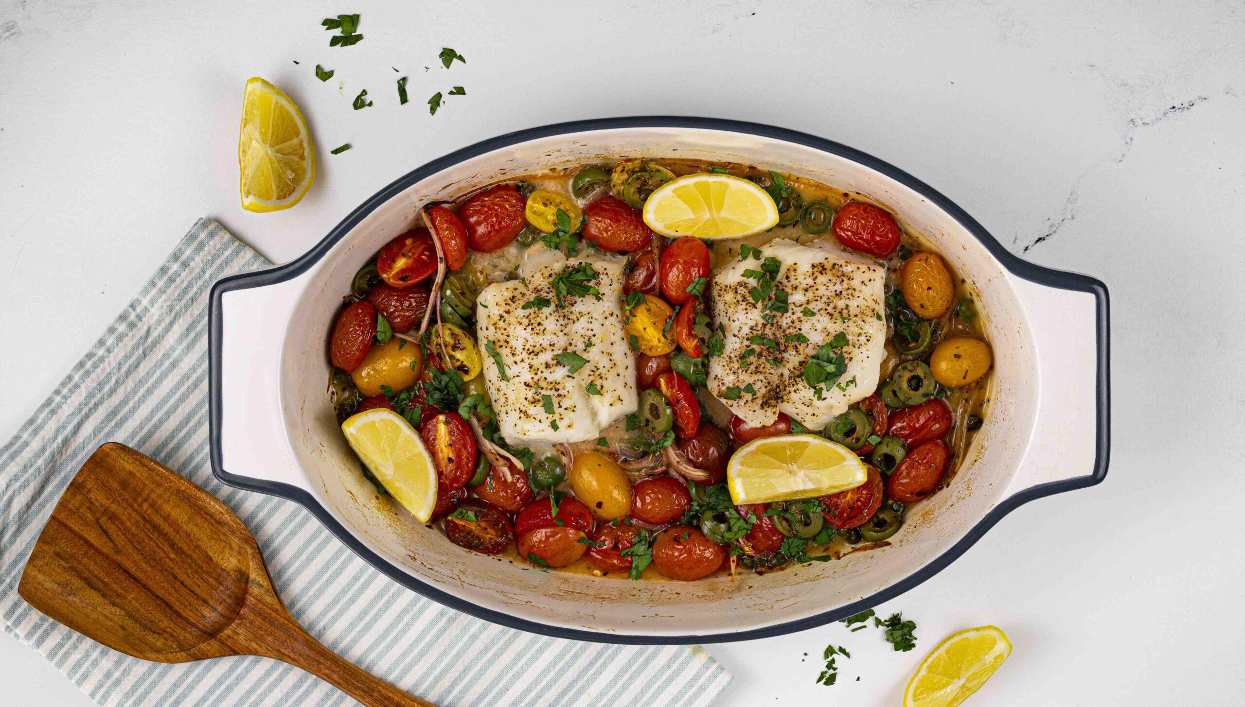 Marukan Cod with Roasted Heirloom Tomatoes